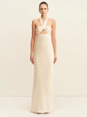 shona joy valeria ruched frill maxi dress Frockaholics